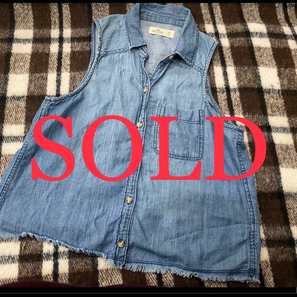 **SOLD**Hollister Denim Top